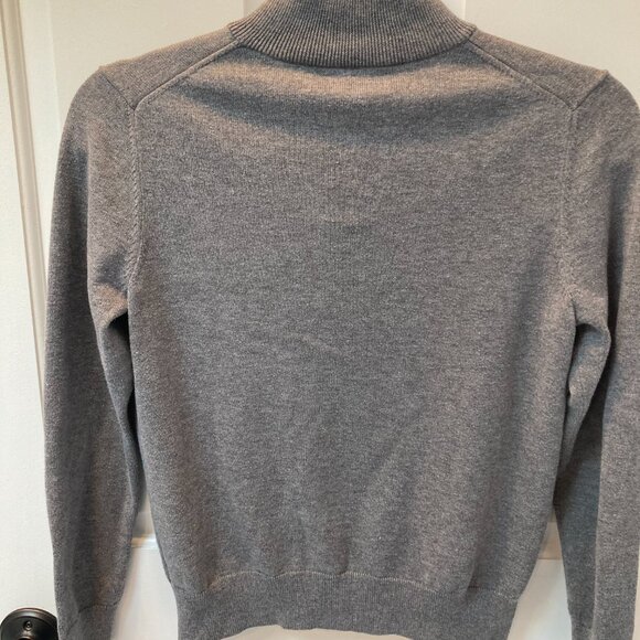 Vineyard Vines Gray Quarter-Zip Sweater - Picture 2 of 3